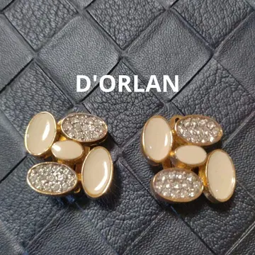 D'ORLAN 돌란 빈티지 귀찌 오벌 비쥬 에나멜