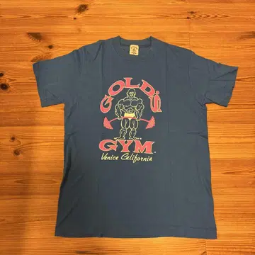 GOLD'S GYM 티셔츠 파랑 80s