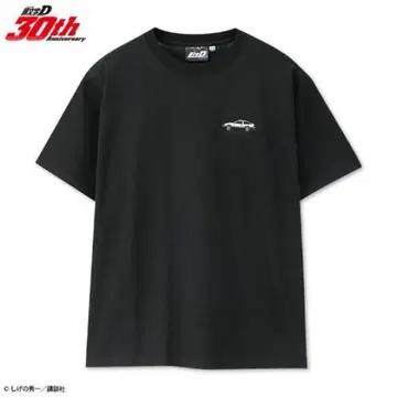 머리글자 D 30주년 기념 티셔츠 AE86 블랙 3L