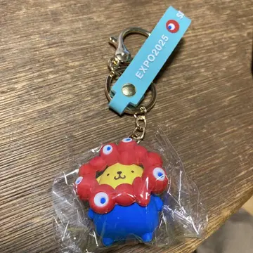 EXPO2025 산리오 akuaku 키링 폼폼푸딩