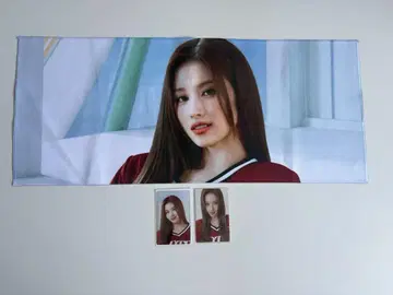 사나 READY TO BE 사진 슬로건 트레이딩 카드 2점 포함