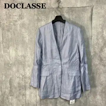 새상품 DOCLASSE 린넨 노카라 자켓 11호