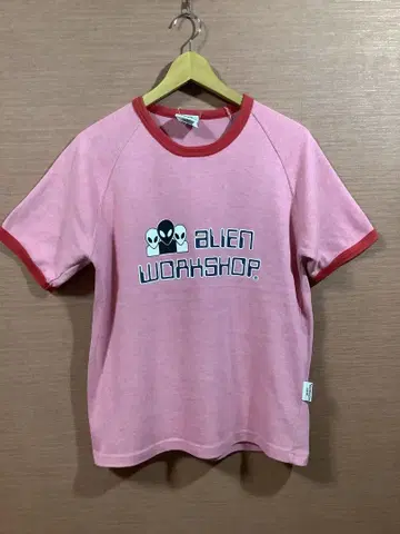 90s 에이리언 워크숍 링거 티셔츠 상태 양호