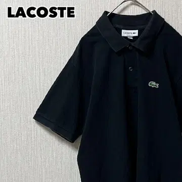 LACOSTE 라코스테 피케 셔츠 블랙 원포인트 로고 L1212