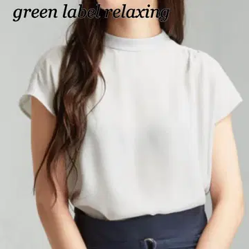 그린 라벨 릴랙싱 2WAY 하이넥 블라우스 셔츠