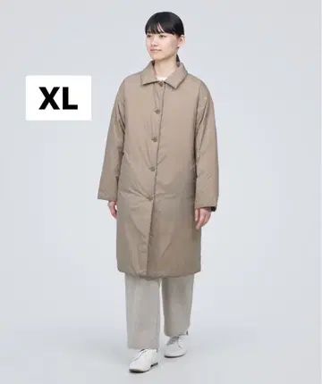 무인양품 경량 다운 스텐 칼라 코트