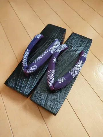 일본 나막신 새상품 사각 조리 L 사이즈 경량 블랙 성인 나막신