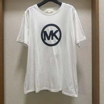 MICHAEL KORS MK 로고 티셔츠 L 사이즈 화이트