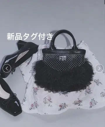 FURFUR 크리스탈 로고 츄츄 백 새상품