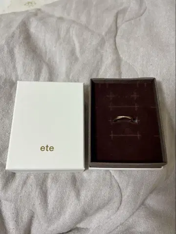 ete 다이아몬드 크로스 반지 핑크 골드