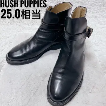 HUSH PUPPIES 블랙 엔지니어 부츠 25.0cm 상당 남성용