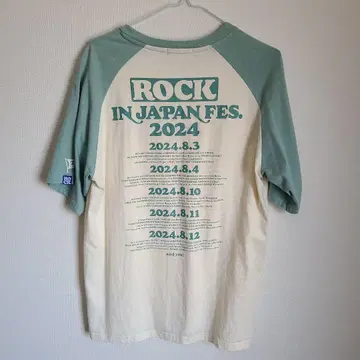 로큰 2024 래글런 티셔츠 L 사이즈 ROCK IN JAPAN