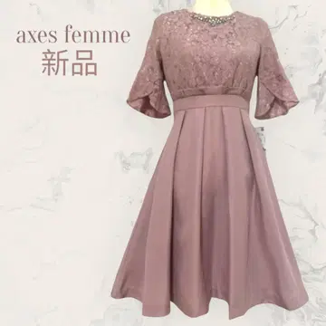 [ axes femme ] 소매 레이스 플레어 드레스 원피스 비쥬