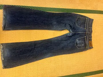 가격 인하 Lee 플레어 팬츠 34x34 다크 블루 부츠컷 롱 레그 효과