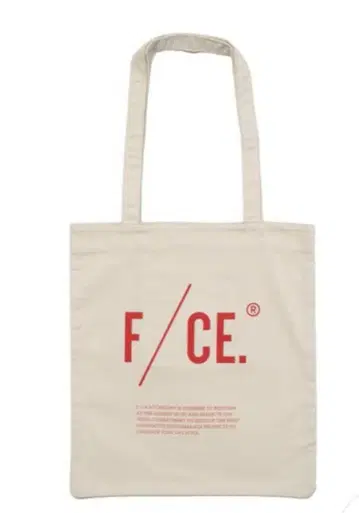 택 포함 미사용 새상품 F/CE LOGO TOTE 에프씨이 로고 토트백