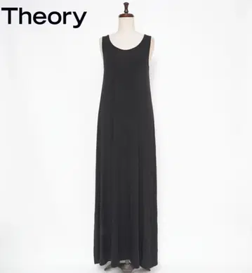 theory 스트레치 컷 원피스 롱 기장 블랙 사이즈 S*ED799