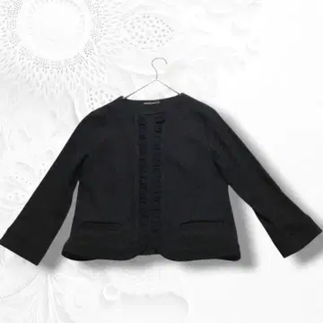verseau par gramme's 노카라 프릴 자켓 블랙