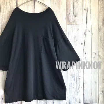 WRAPINKNOT 래핑노트 포켓 부착 오버사이즈 티셔츠