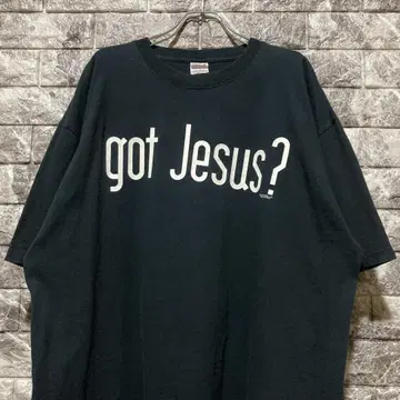 레어 got Jesus? 티셔츠 XL BLACK 블랙 갓 예수