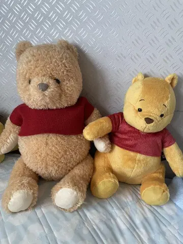 푸우 봉제 인형 2개