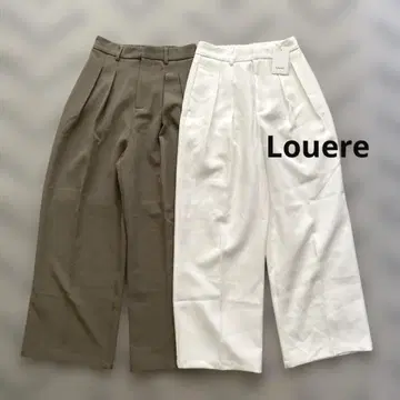 Louere 투턱 슬랙스