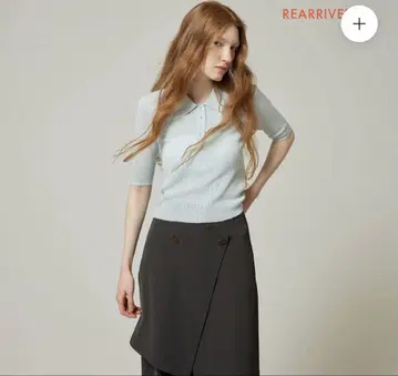 searoomlynn Pearl 버튼 랜덤 RIB 시어 니트 새상품