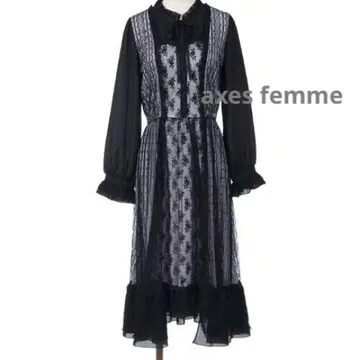 axes femme 언밸런스 레이스 원피스