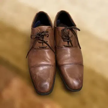 브라운 가죽 비즈니스 슈즈 25.5cm