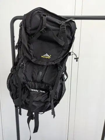 다기능 백팩 70-75L 블랙 미사용 새상품