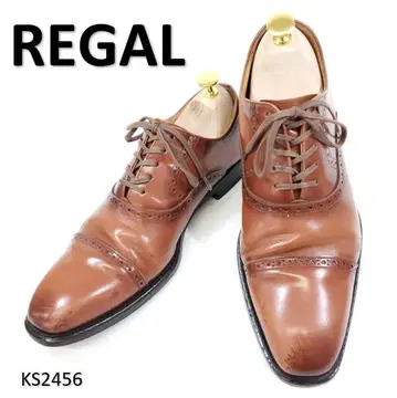 리갈 112R 스트레이트 팁 세미 브로그 유리 가죽 24.5cm