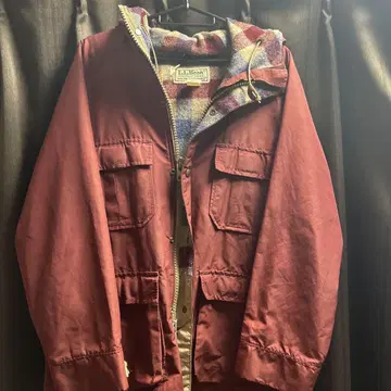 L.L.Bean 버건디 마운틴 후드티 M