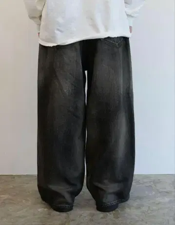 새상품급 AGING WIDE DENIM 5P PANTS 2025SS L