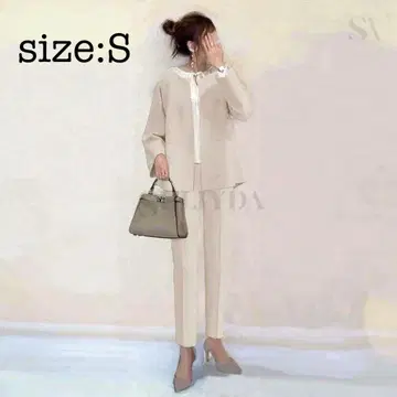 라운드넥 정장 자켓 + 팬츠 [ 2점 SET ] 업무복 세레모니 수트