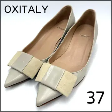 [ OXITALY ] 천연 가죽 리본 펌프스 37