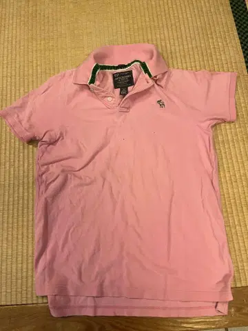 Abercrombie & Fitch 핑크 피케 셔츠 XXL