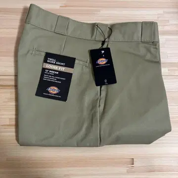 Dickies 워크 숏팬츠 루즈핏 카키 W30