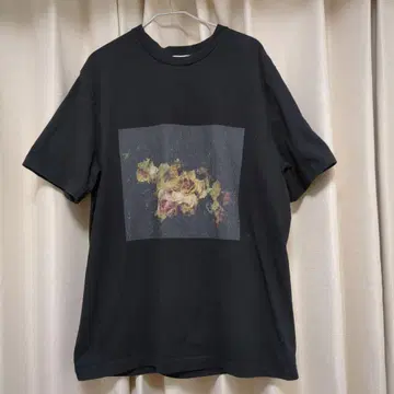 OPULENCE 포토 티셔츠 플라워 포토 프린트
