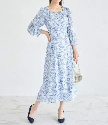 tocco closet 프린트 원피스 릴리안캐럿 질스튜어트