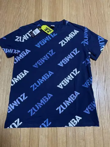 ZUMBA 로고 티셔츠 네이비 사이즈: XS