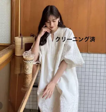 herlipto 자수 팝린 미니 드레스