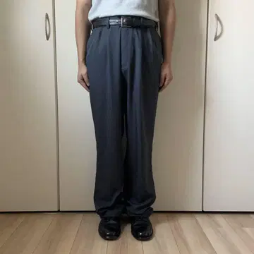 haggar 냉감 투 턱 슬랙스 W34 L32 네이비 블루 새상품급