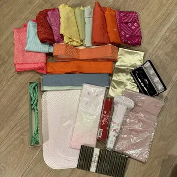기모노 잡화 세트 장식용 깃 오비 고정 띠 지갑