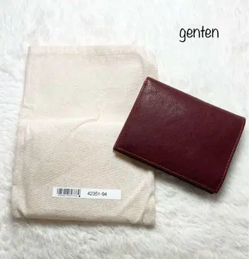 genten 가죽 접이식 지갑