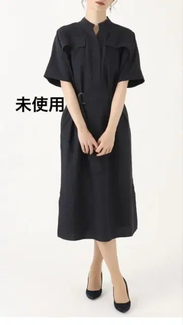 미사용 택 포함 냉감 셔츠 원피스 벨트 포함 ANCHOR WOMAN