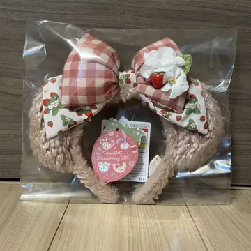 디즈니 셰리 메이 하트 펠트 스트로베리 기프트 머리띠