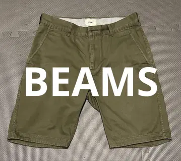 BEAMS 올리브 숏 팬츠