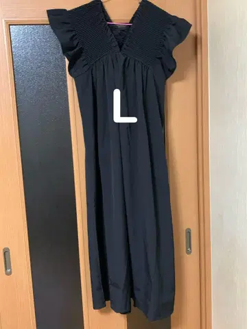 시마무라 Gleeful 2way 셔링 원피스 블랙 L 사이즈
