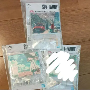 스파이 패밀리 제일복권 이젤 포함 미니 플레이트 2종
