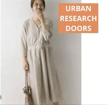 URBAN RESEARCH DOORS 지오메트릭 프린트 원피스