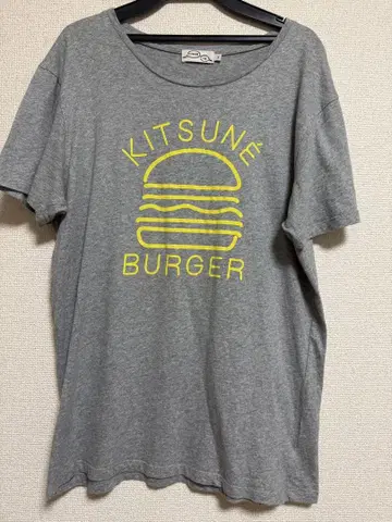 KITSUNE BURGER 티셔츠 그레이